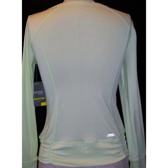 Danskin Now Performance Girls Loose Fit Active Tee Neon Green Long Sleeve Large - Picture 10 of 12